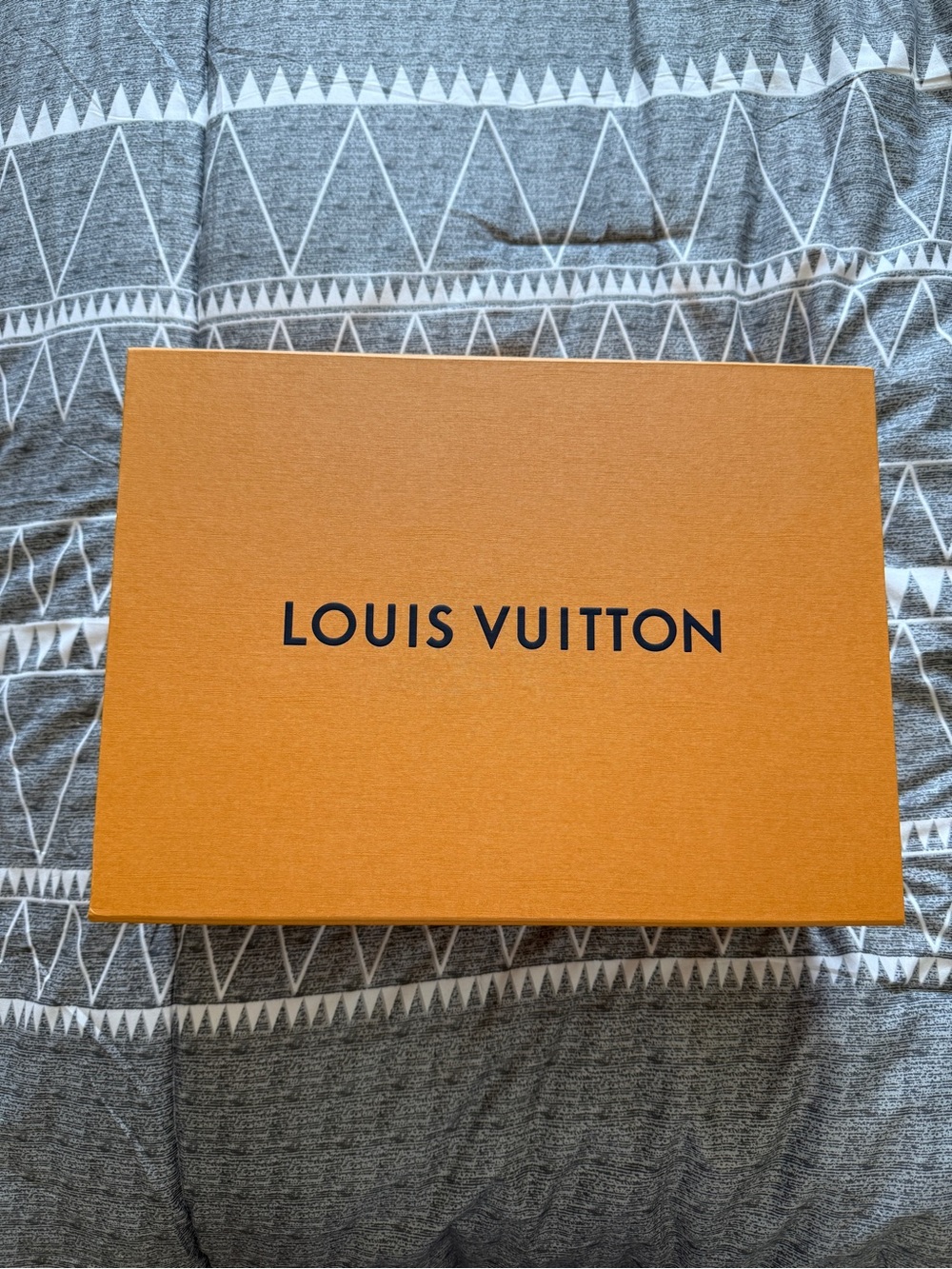 Louis Vuitton Orange Box with Black Logo 14X10